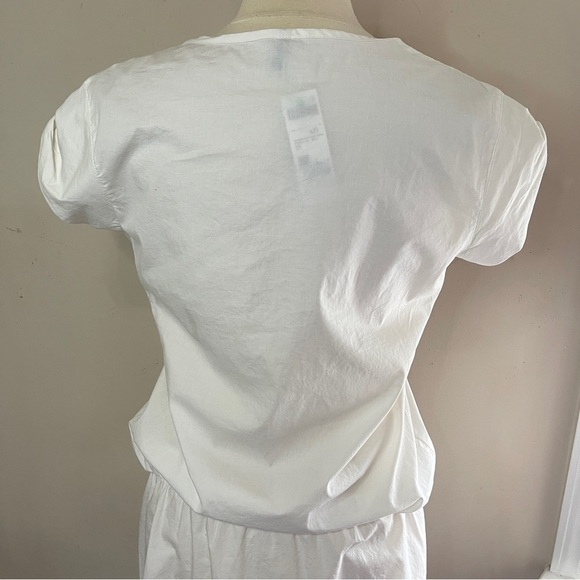NWT UNITED COLORS OF BENETTON Cotton Poplin Cap Sleeve Mini Dress, Medium - Picture 6 of 11